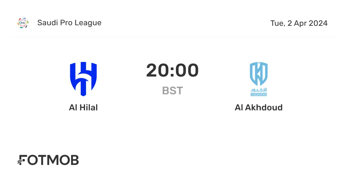 Al Akhdoud vs Al-Hilal: A Thrilling Matchup