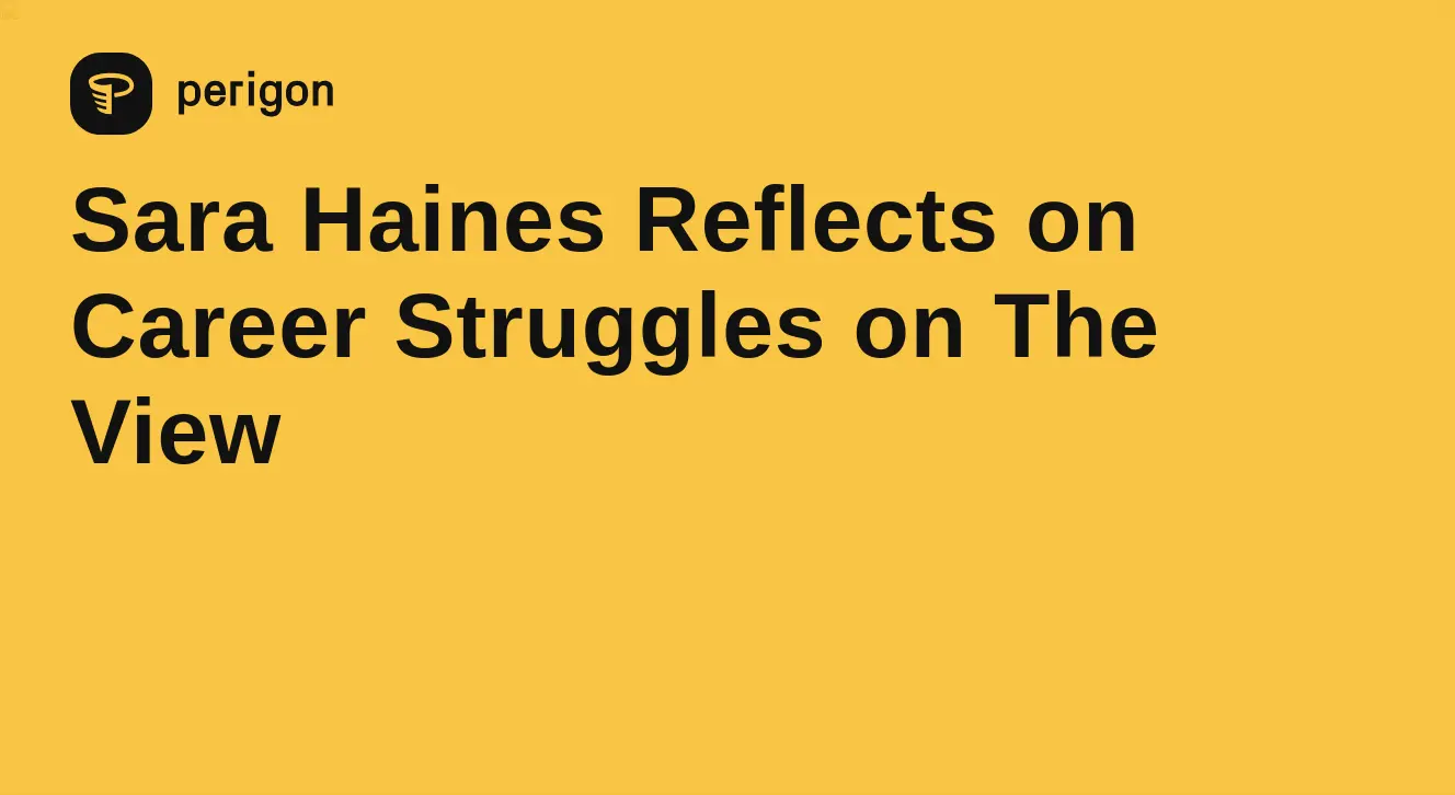 Sara Haines: Rising Star in Daytime Television