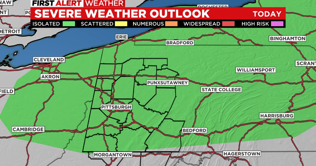 Pittsburgh Weather: Severe Weather Risk on March 10, 2026