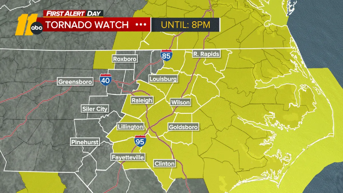 tornado warning nc — US news