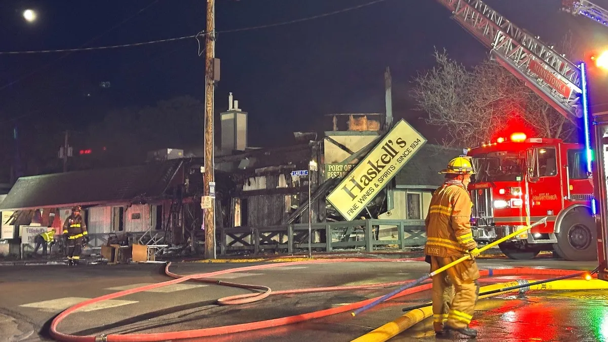 Haskell’s Excelsior Damaged in Fire