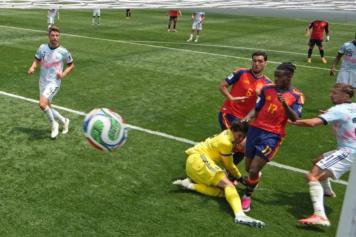 Mikel Merino’s late goal sends Spain to World Cup semi-finals against France